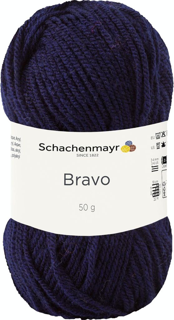 Schachenmayr Bravo, 50g Marine Handstrickgarne