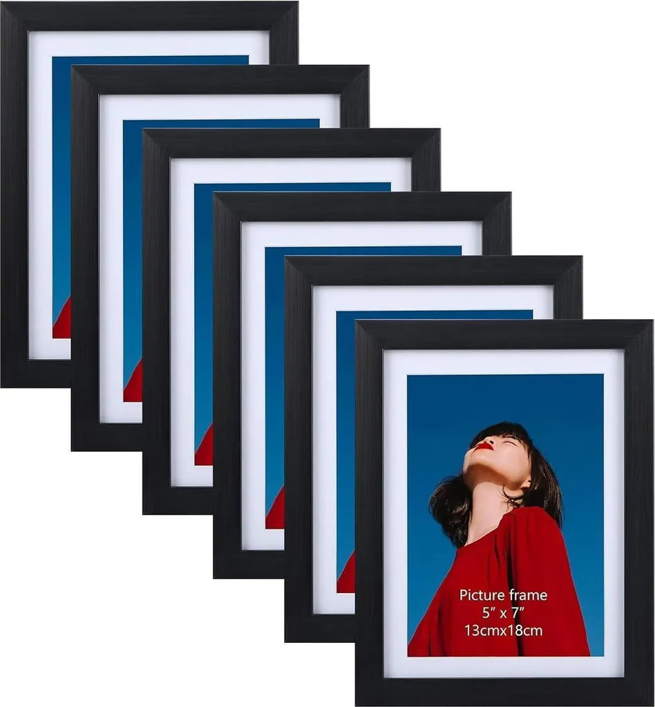 Set 6 Cornici 13x18 Nere - Crea il tuo Wall Art Personalizzato