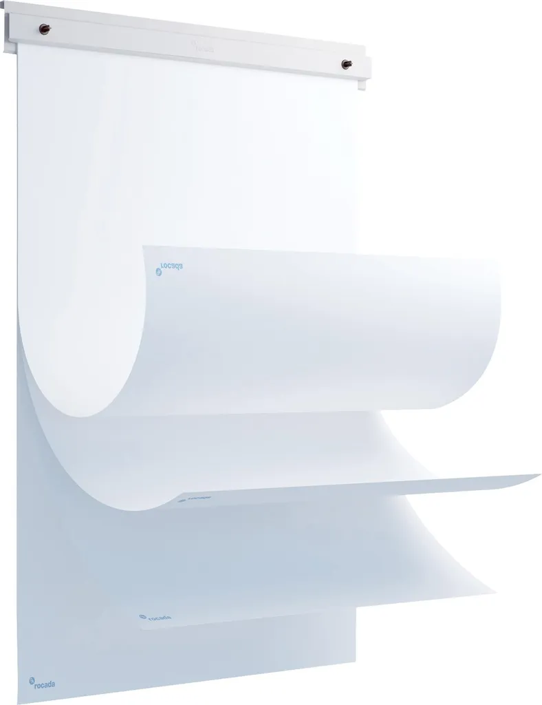 Porte-papier Magnétique Rocada Skinblock avec Bloc 20 Feuilles Blanches