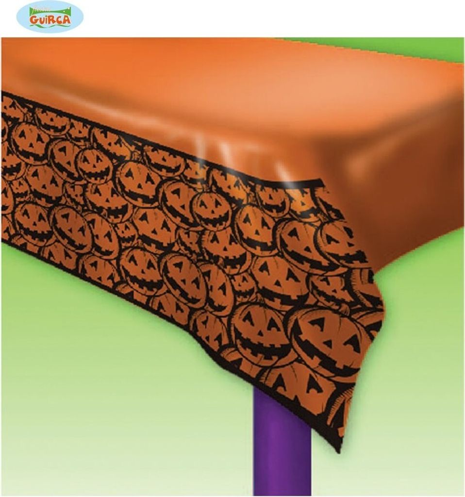Halloween Tischtuch Kürbis, 274 x 137 cm