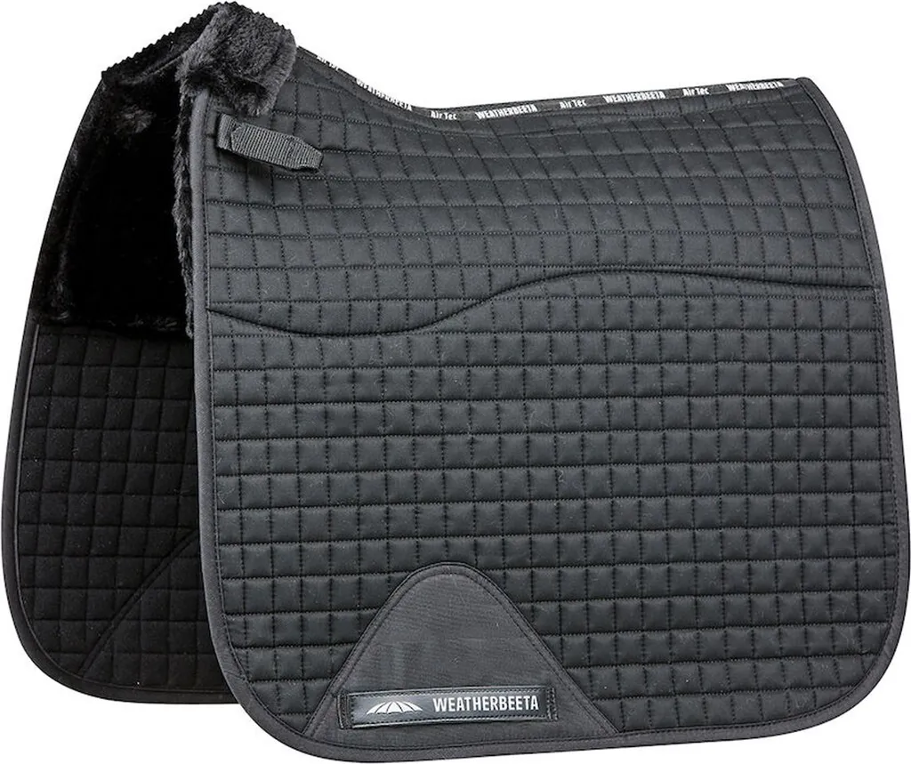 Tapis de Dressage Respirant Prime Air-Tec Comfy pour Poney Noir