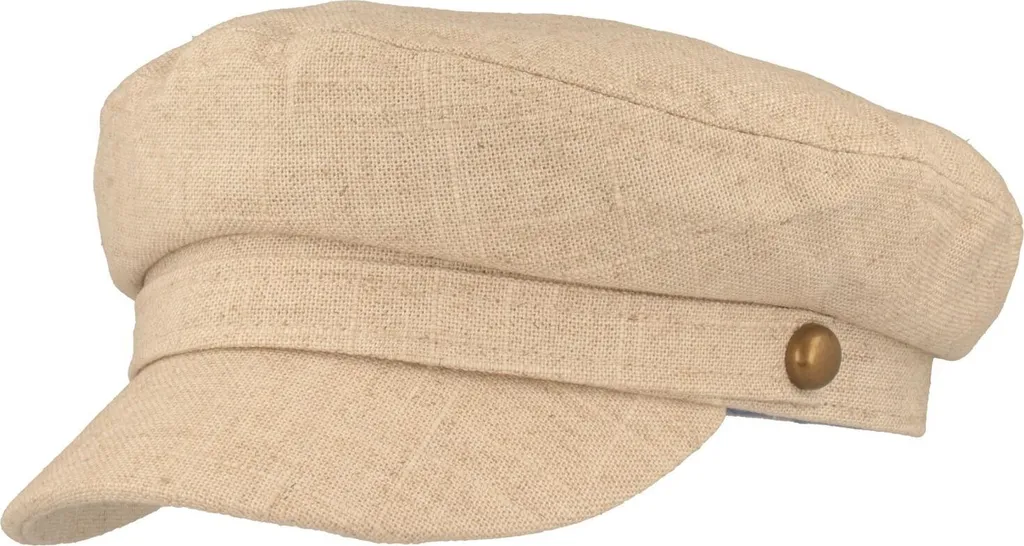 Casquette d'été légère beige pour homme Fiebig Elbsegler - Lin Taille 58