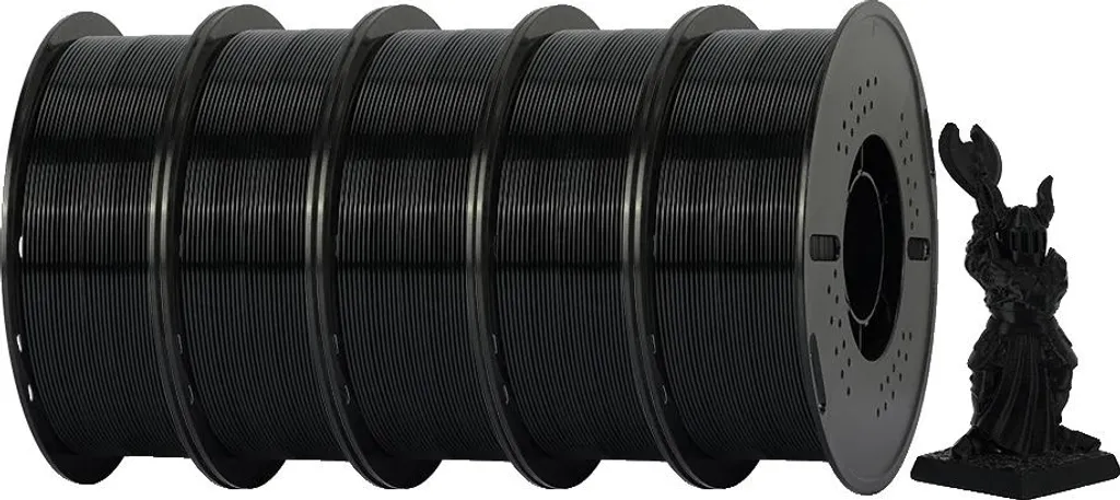 Filament PETG Noir pour Imprimante 3D - Bobine 1kg Haute Précision 1.75mm