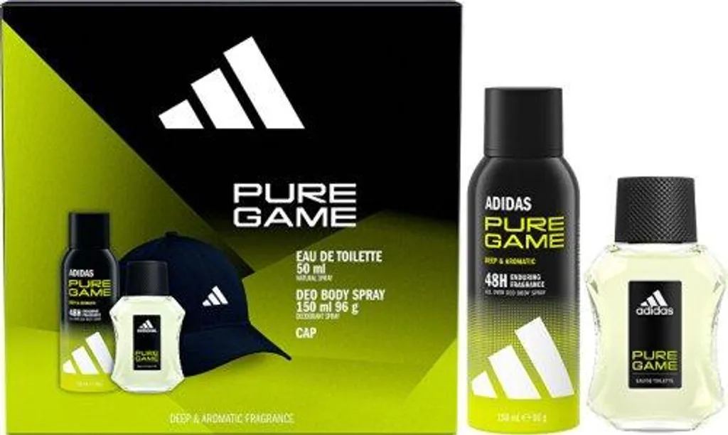 Pure Game EDT 50 ml et Déodorant 150 ml - Coffret Parfum Homme Sport