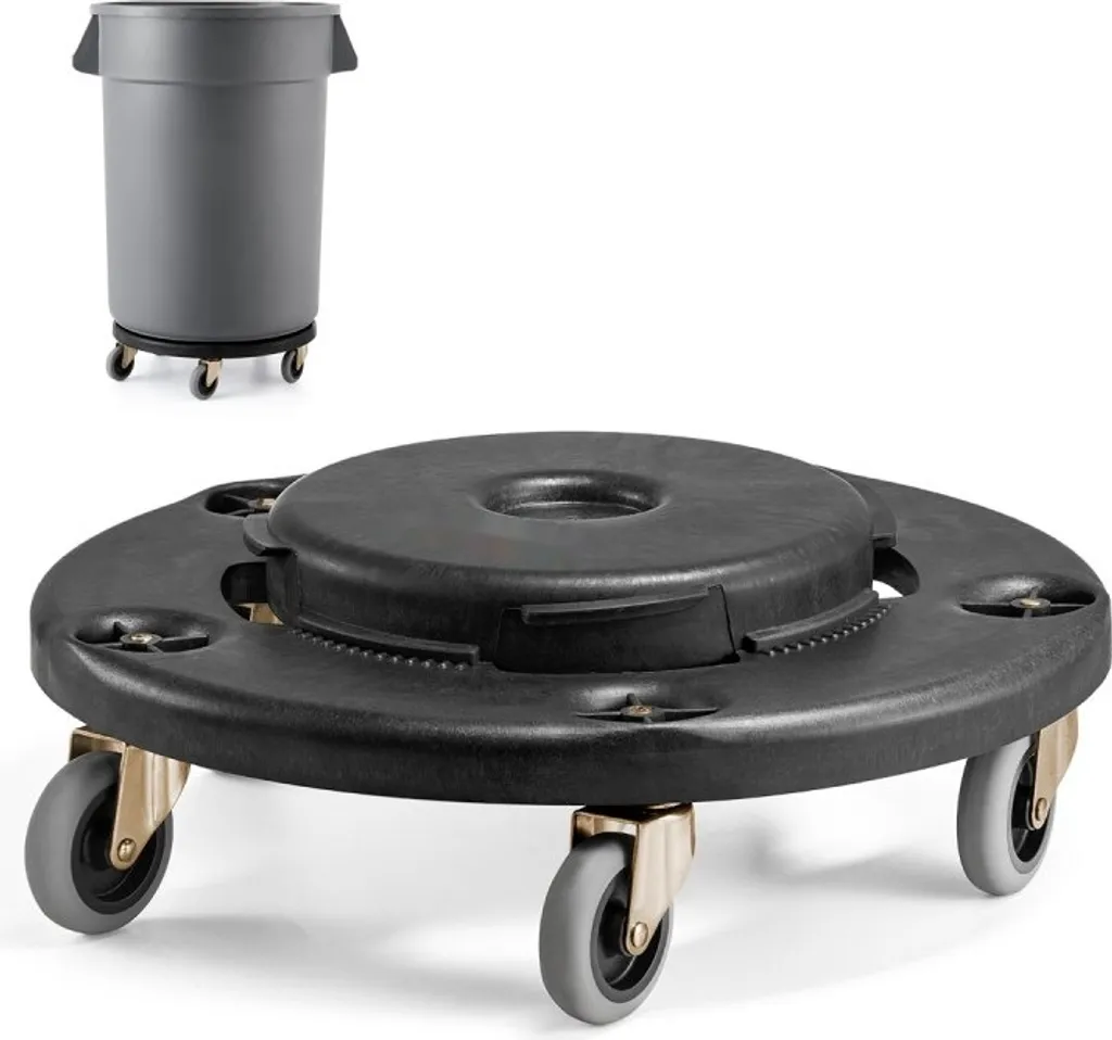 Dolly Industriale per Bidoni Rifiuti 208L | Portata 227kg Robusta
