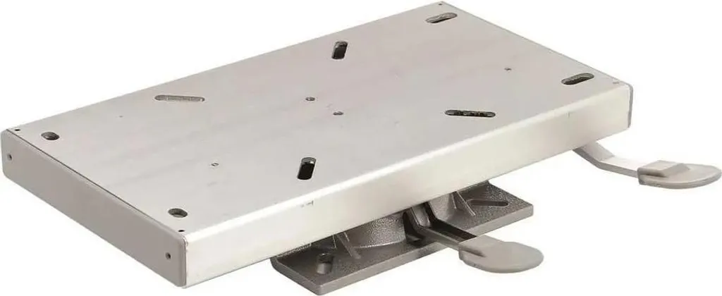 Platine pivotante pour siège de bateau Vetus Argent en aluminium robuste