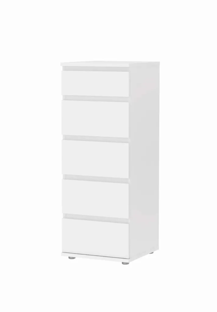 Mobile Settimanale Nora Bianco 5 Cassetti | Alta Efficienza Storage
