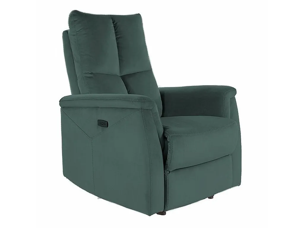 Fauteuil relax JEAN vert électrique : confort ergonomique et design