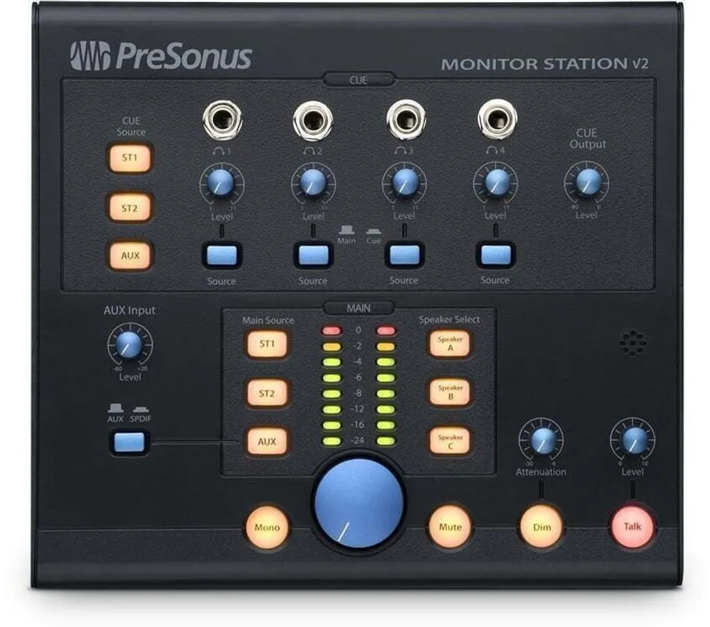 PreSonus Monitor Station V2 : Gérez 3 Paires d'Enceintes sans Bruit