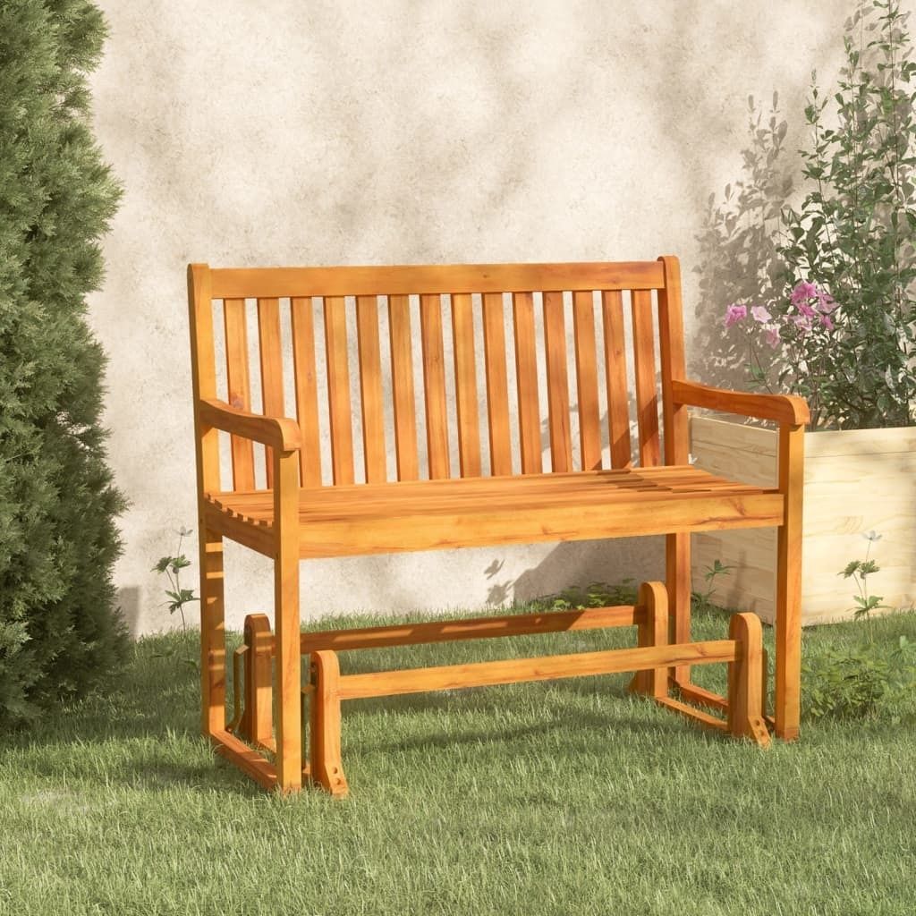 vidaXL Zahradní houpací lavice 110 cm z masivního dřeva Obrázek produktu 6