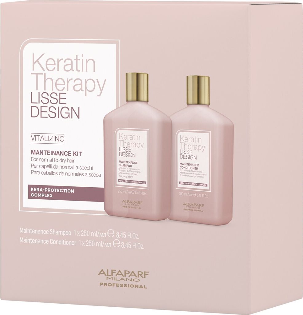 Alfaparf Milano Keratin Therapy Maintenance Kit VITALIZING - Shampoo 250ml + Conditioner 250ml