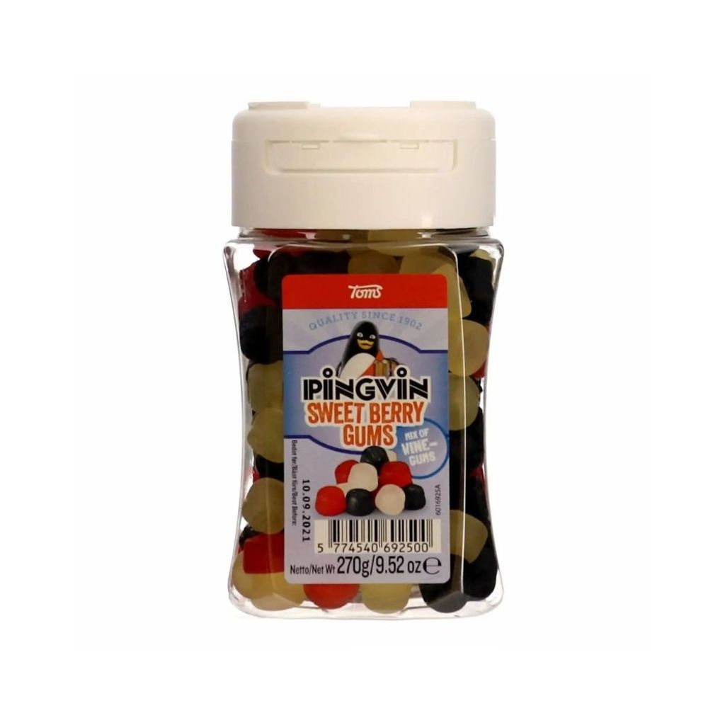 Toms Pingvin Sweet Berry Gums 270g Produktbild 