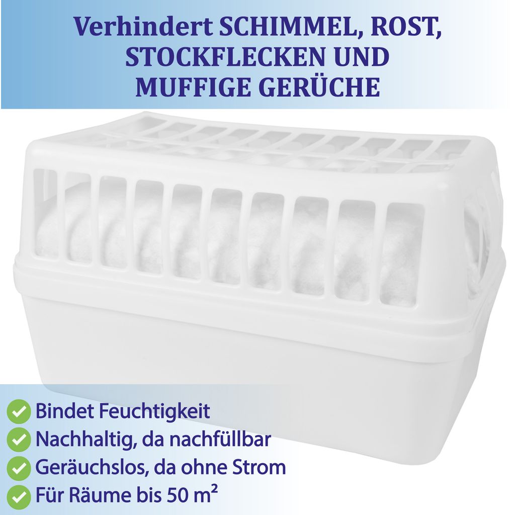 Luftentfeuchter Raumentfeuchter Box mit Granulat Auto KFZ Keller 550 ml