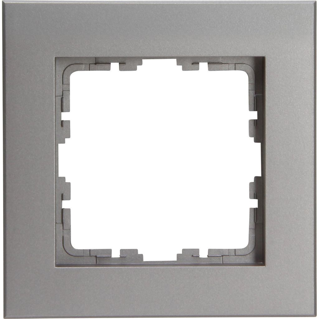 Kopp Abdeckrahmen 1f.HK07 402147002 stahlfarben Produktbild 