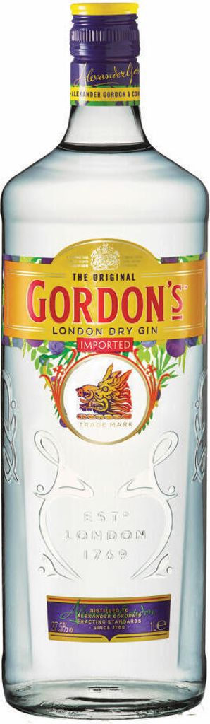 Gordon's London Dry Gin, mit Zitrusfrische, 37,5% vol, 1000 Produktbild 