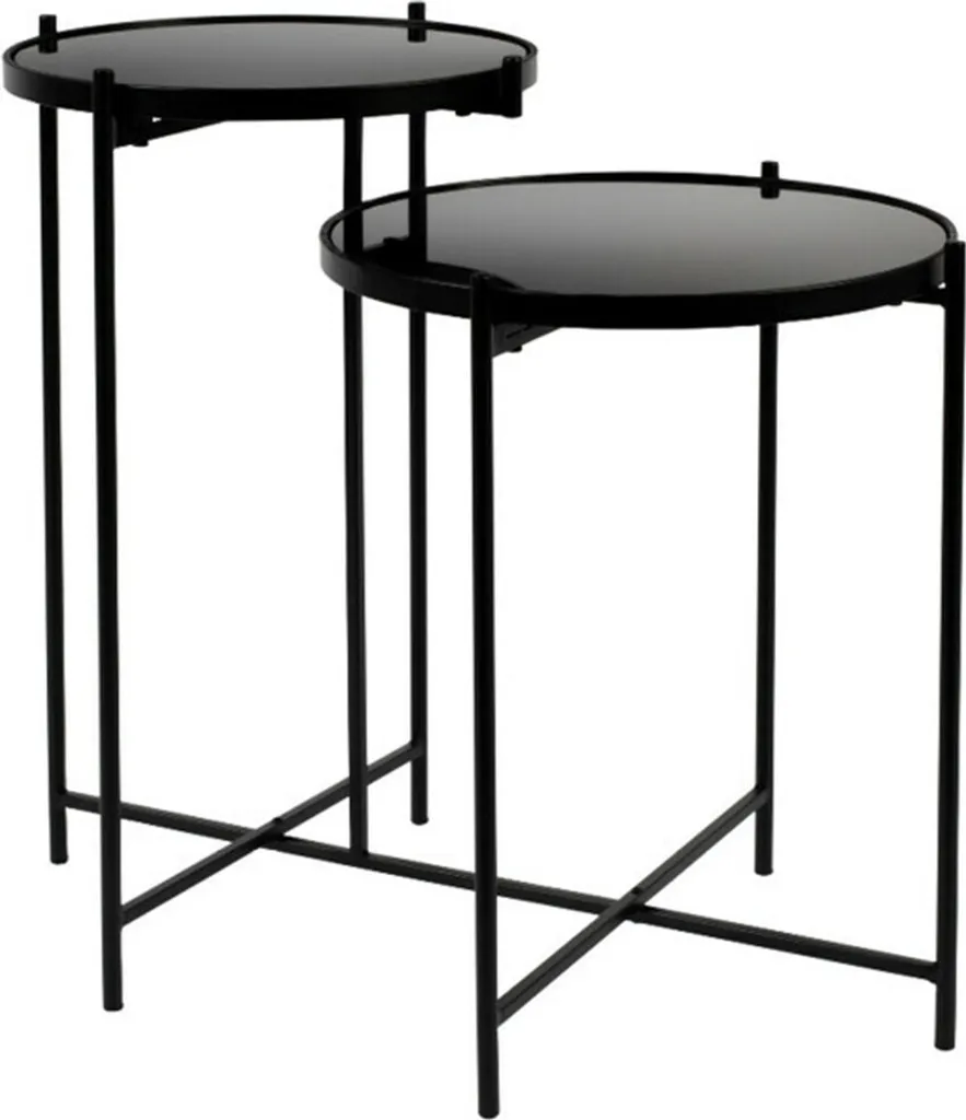 Nesthaus table d'appoint Lana noir bout de canapé design minimaliste