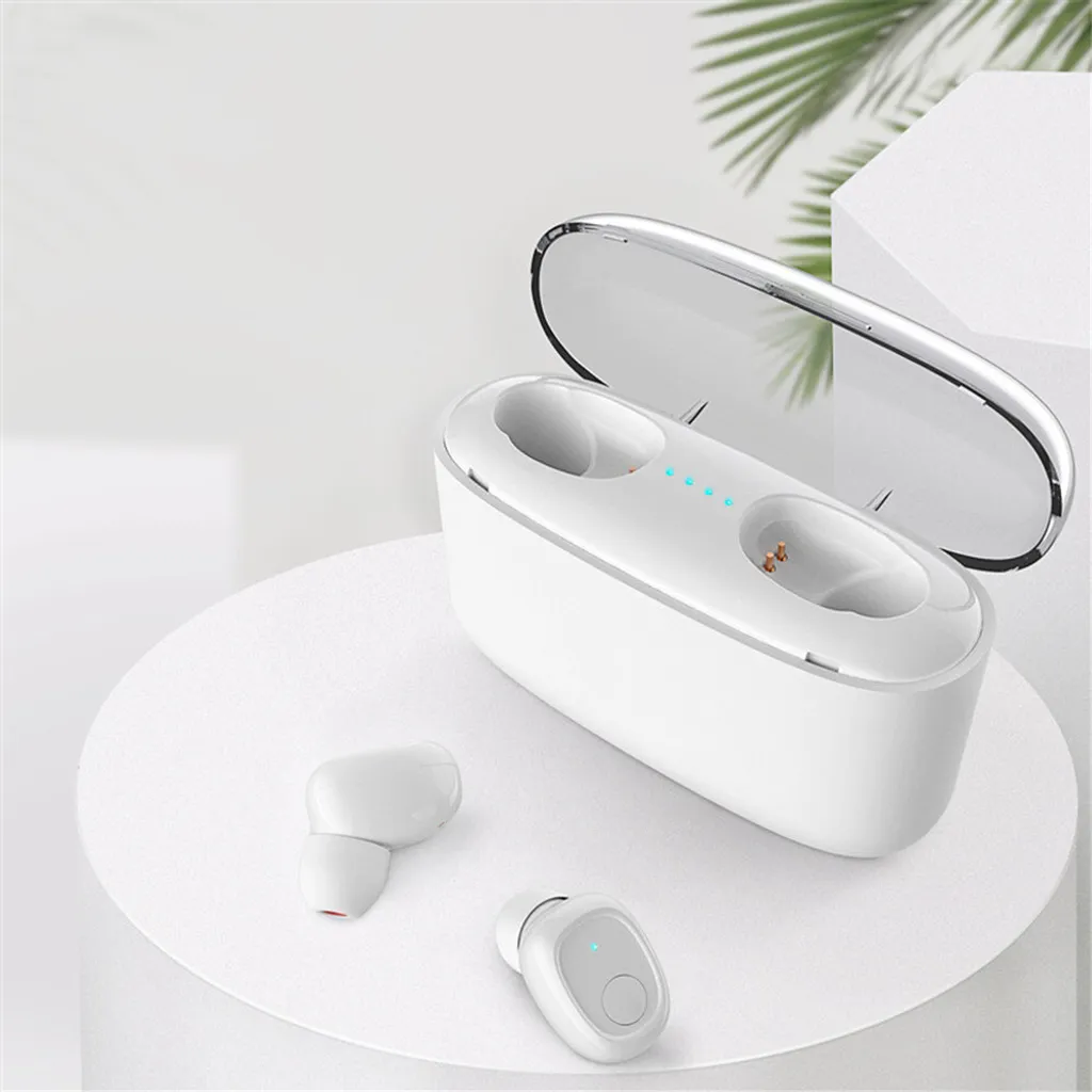 Auricolari In-Ear TWS Bluetooth 5.0 Bianco Dual - Design Minimal Chic
