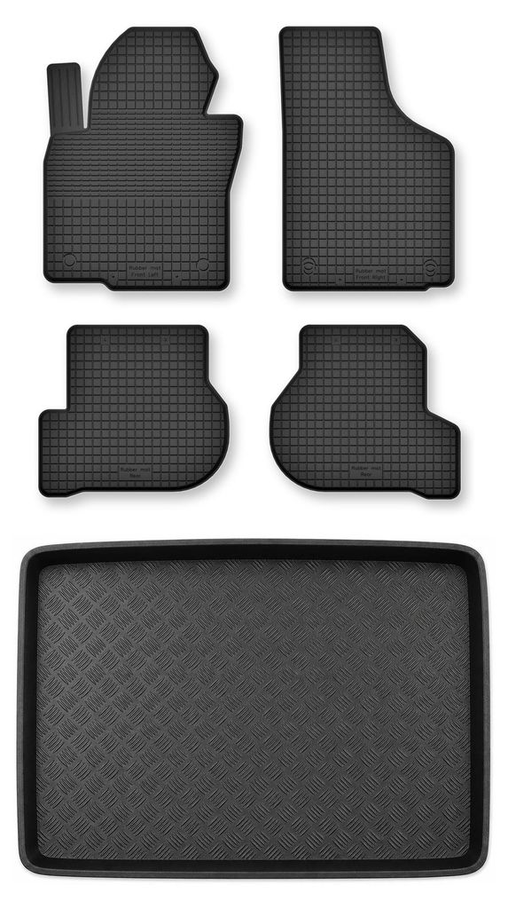 Gummimatten + Kofferraumwanne für Skoda Yeti 2009-2017 (mit Produktbild 