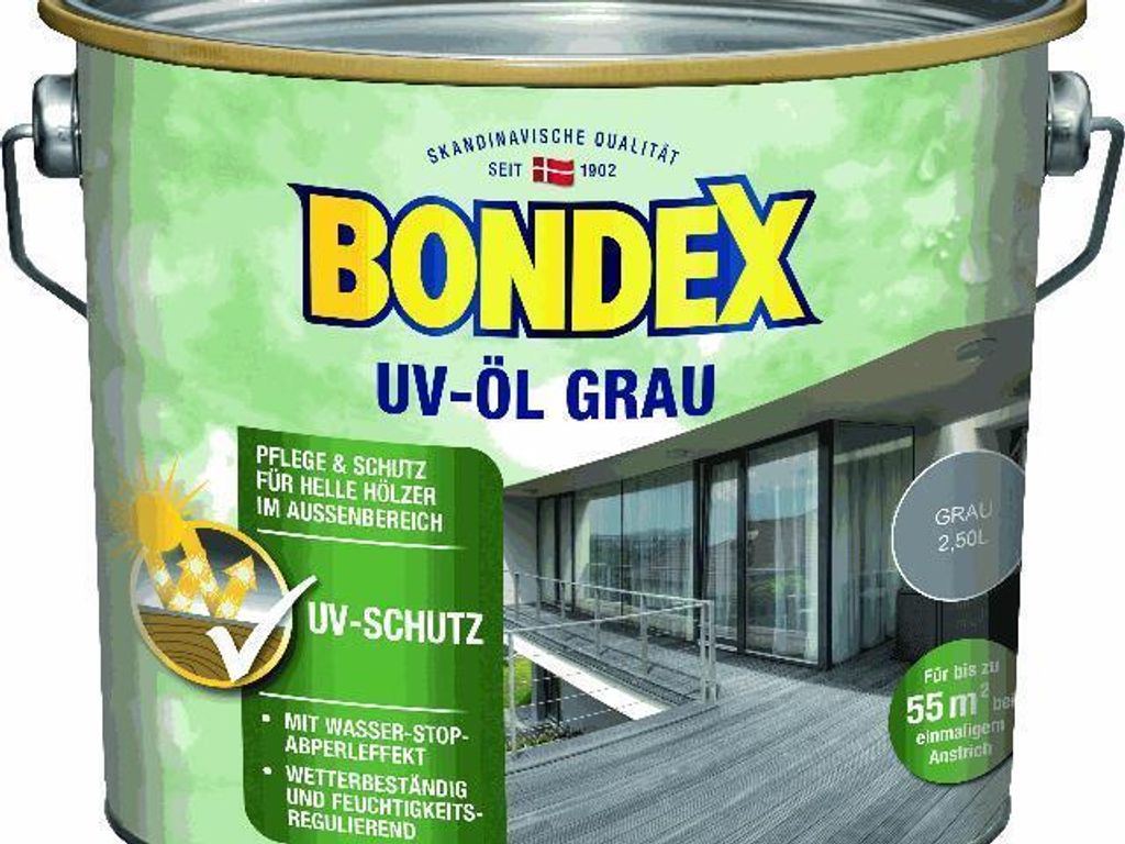 Bondex Holz Öl UV 2,5 L grau Produktbild 9