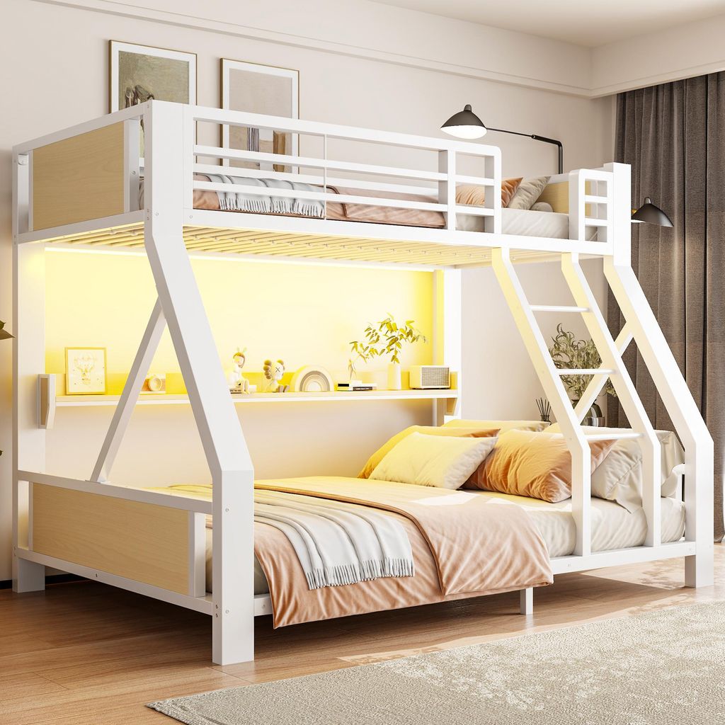 Letto a castello in metallo Merax, dimensioni 90x200 cm e Immagine del prodotto 
