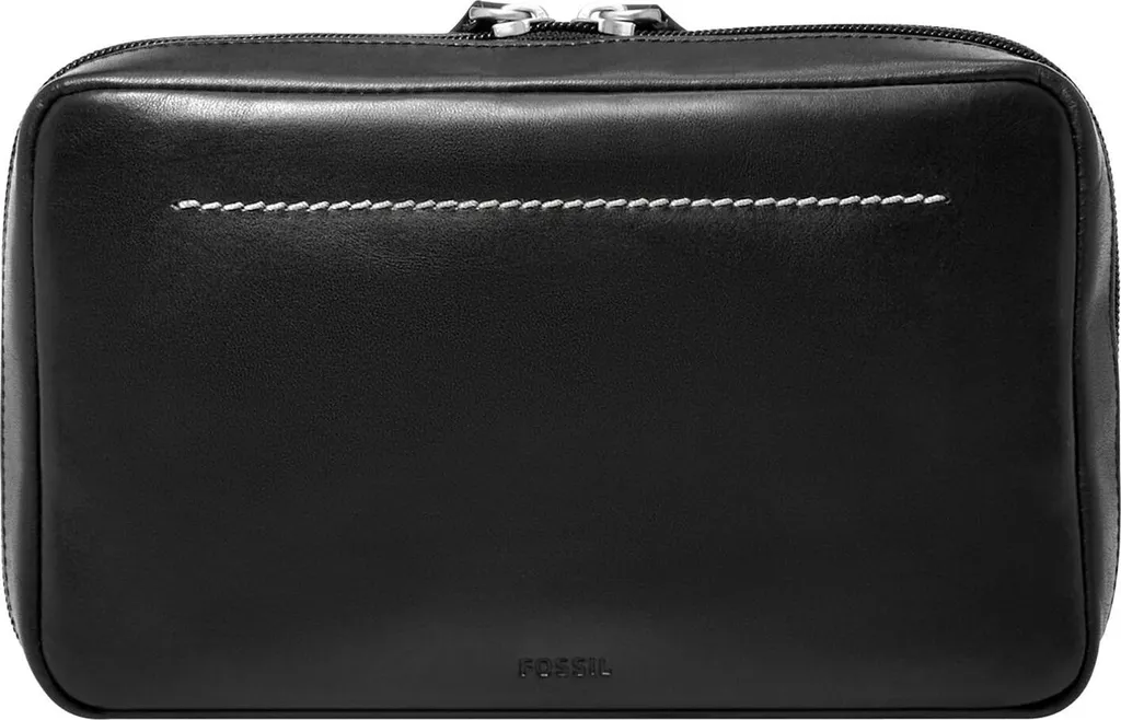 Fossil Westover Tech Organizer Black - Sacoche Accessoires Cuir Noir