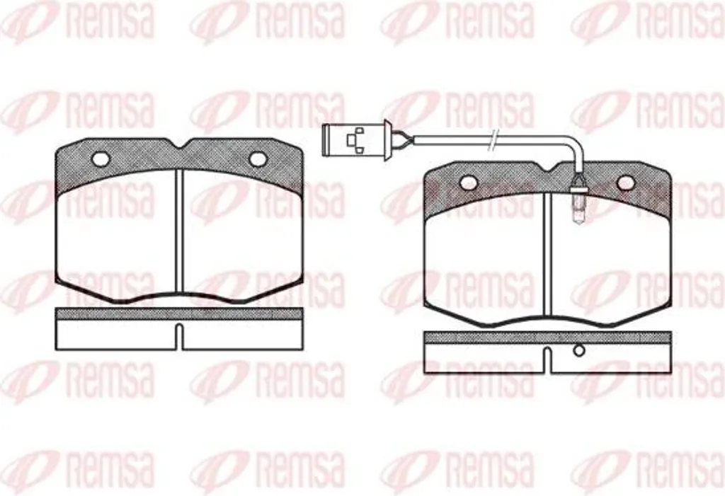 Plaquettes de frein pour Daily - REMSA 0435.02 idéal charges lourdes