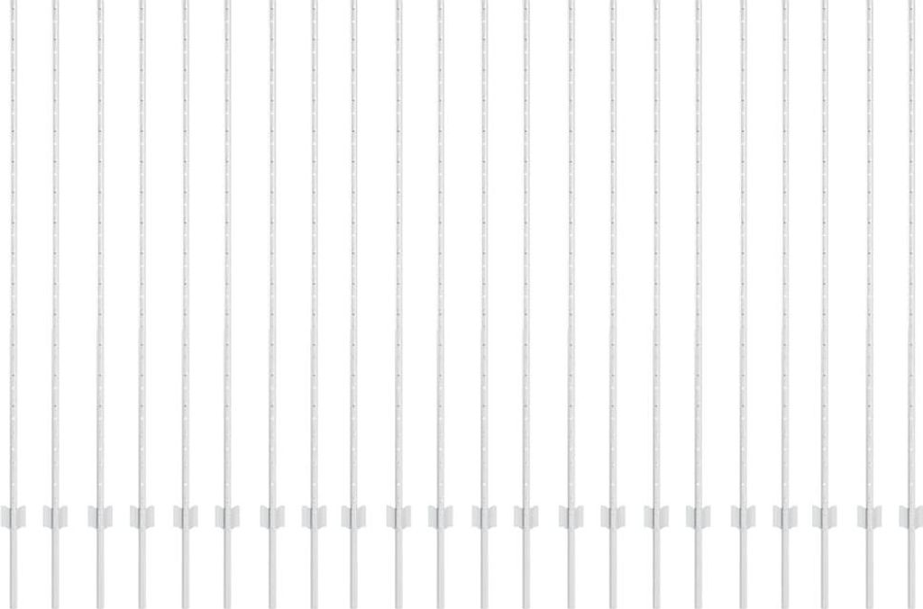 vidaXL Zaunpfosten 22 pcs Silber 200 cm Stahl