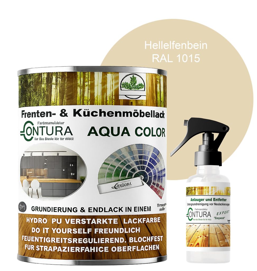 2 Liter + Anlauger - Contura Küchenmöbellack RAL Möbellack Produktbild 
