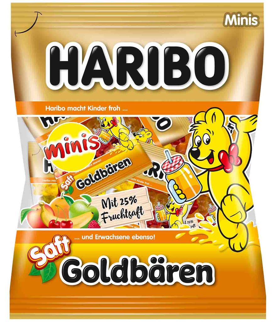 Haribo Jus Oursons d'or Minis extra doux avec 25% de jus de Image du produit 