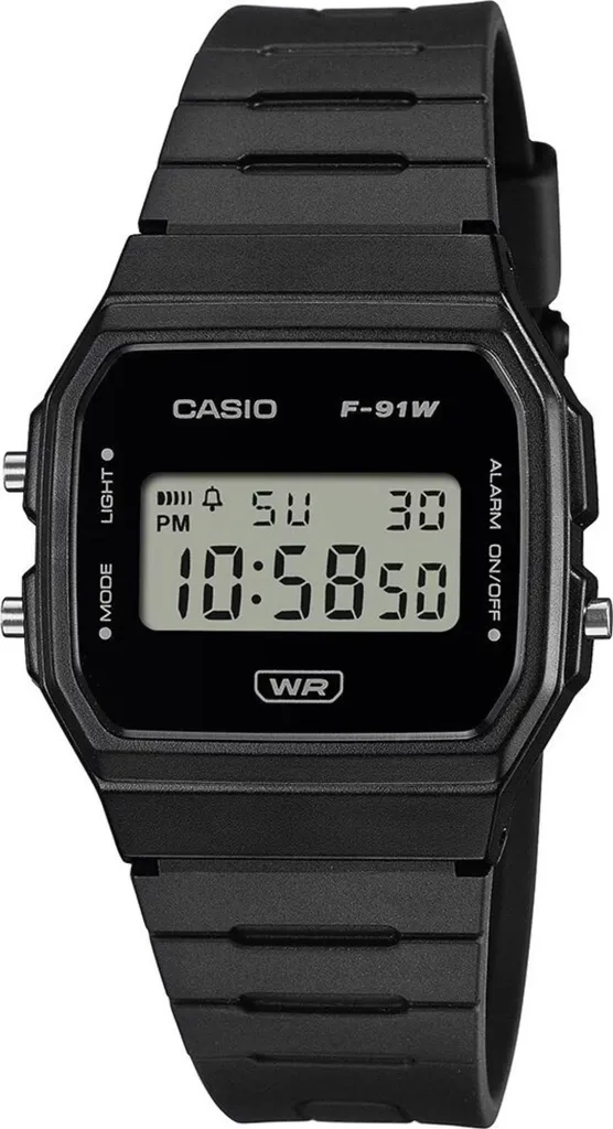 Montre Casio ty525900 étanche avec verre minéral et cadran argenté
