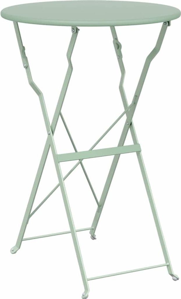vidaXL Bistrotisch Hellmint Ø50x71 cm Pulverbeschichteter Produktbild 