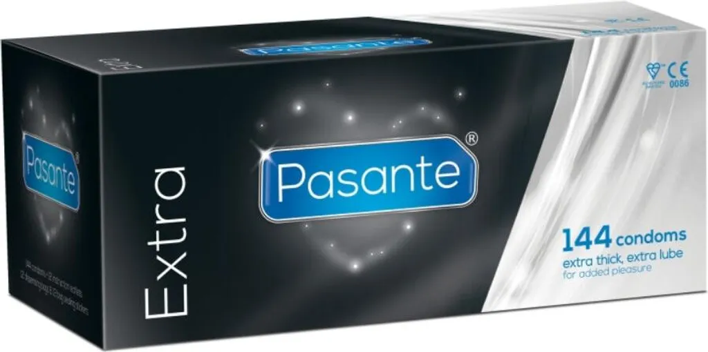 Pasante Extra 144 Préservatifs Transparent – Pack Éco de Haute Qualité - 3