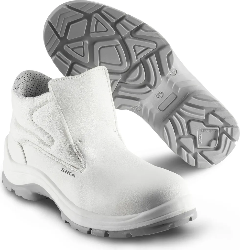 Chaussures Sika Easy Mid blanc 44 : semelle antidérapante et anti-chocs