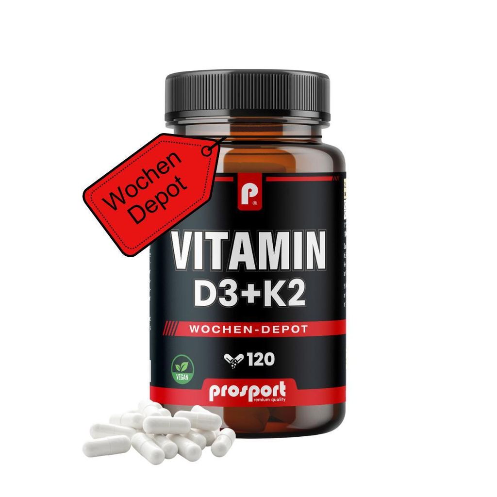 Prosport Vitamin D3+K2, 120 Kapseln 62,4g