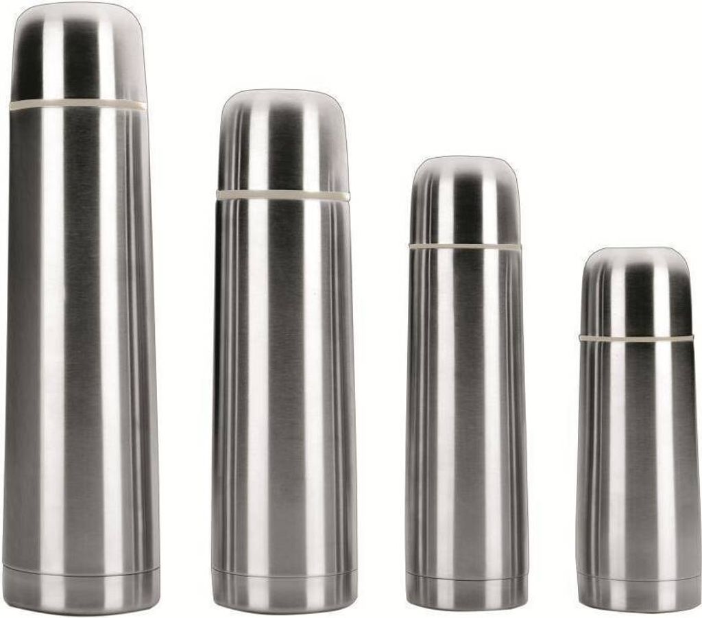 Ibili Isolierflasche - Edelstahl Thermoskanne 750ml, doppelwandig, unzerbrechlich, hält Getränke 24h kalt, 12h heiß