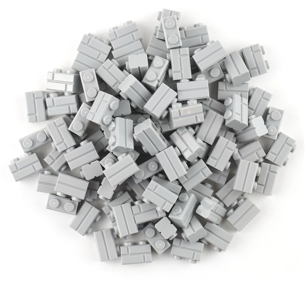 LEGO® 1x2 Mauersteine Bausteine Hellgrau - 98283 NEU! Menge Produktbild 