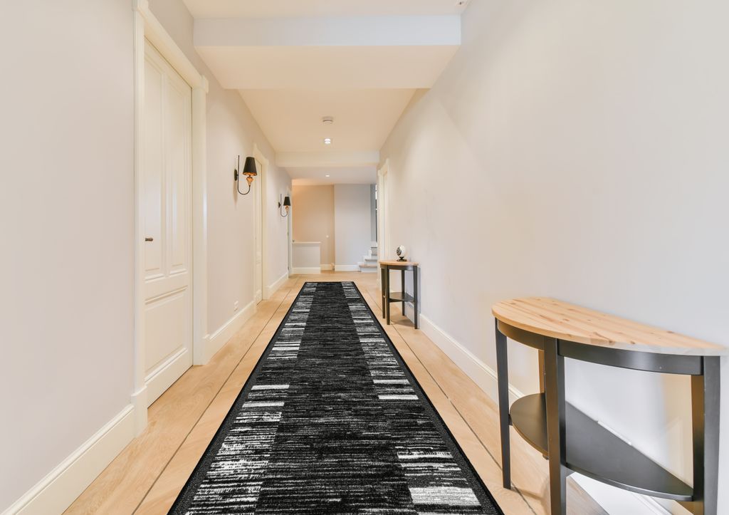 Läufer ADAGIO 100x100 cm Kurzflor Designer Teppichläufer in Produktbild 