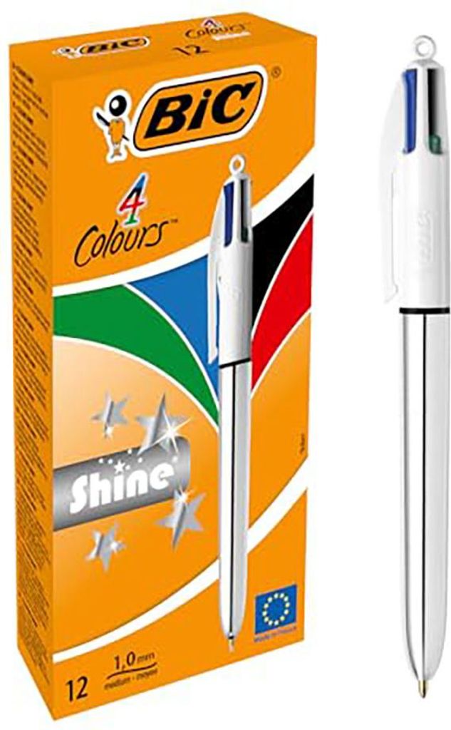Stift Bic Shine Silver 12 Stück Produktbild 