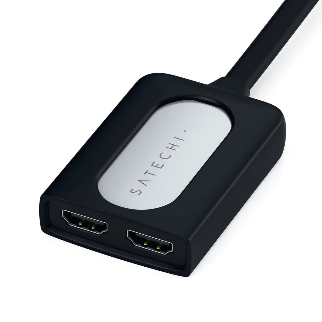Adaptateur Double Écran HDMI pour Télétravail Satechi USB-C ST-TCDHAS 4K - 5