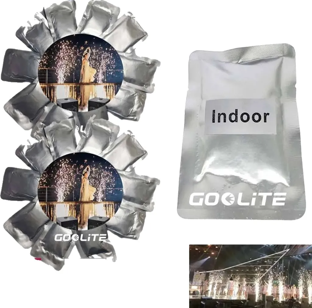 Effet étincelles froides pour mariage et concert extérieur 5M lot 20 sacs