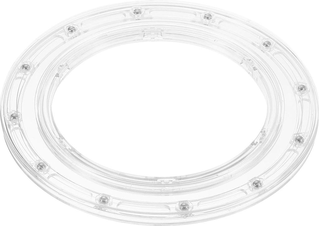 Acryl Lazy Susan Drehscheibe 25 cm klar - 360 Grad drehbares Plateau mit Kugellagern für verschiedene Zwecke