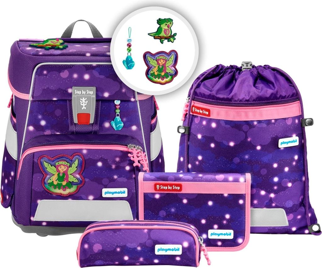 Step by Step Ranzen-Set SPACE PLAYMOBIL „Ayuma Leavi“ 5-teilig