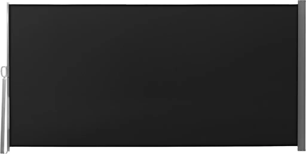 Brise-Vue de Terrasse Rétractable Noir 300 x 160 cm Contre le Vent