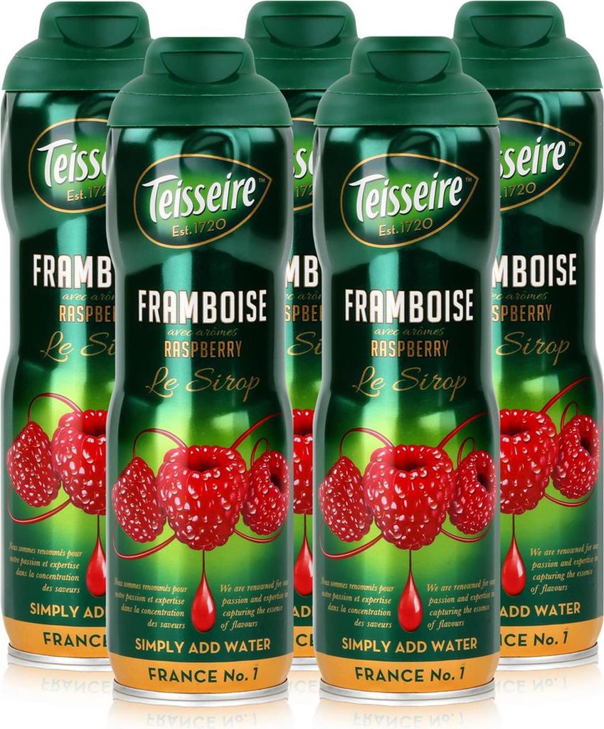 Teisseire Getränke-Sirup Raspberry/Himbeer 600ml - Intens. Produktbild 