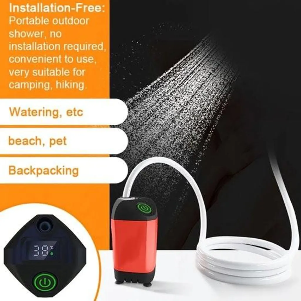 Douche de camping électrique pour éviter le manque de pression - 2
