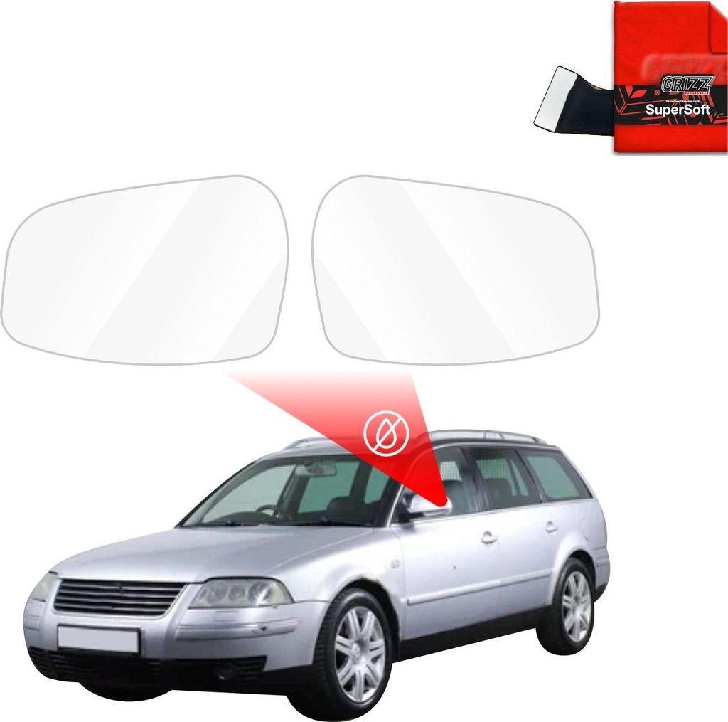 Regenschutzfolie Grizz Protector für Außenspiegel - Volkswagen Passat B5 Variant Facelifting (2000-2006)