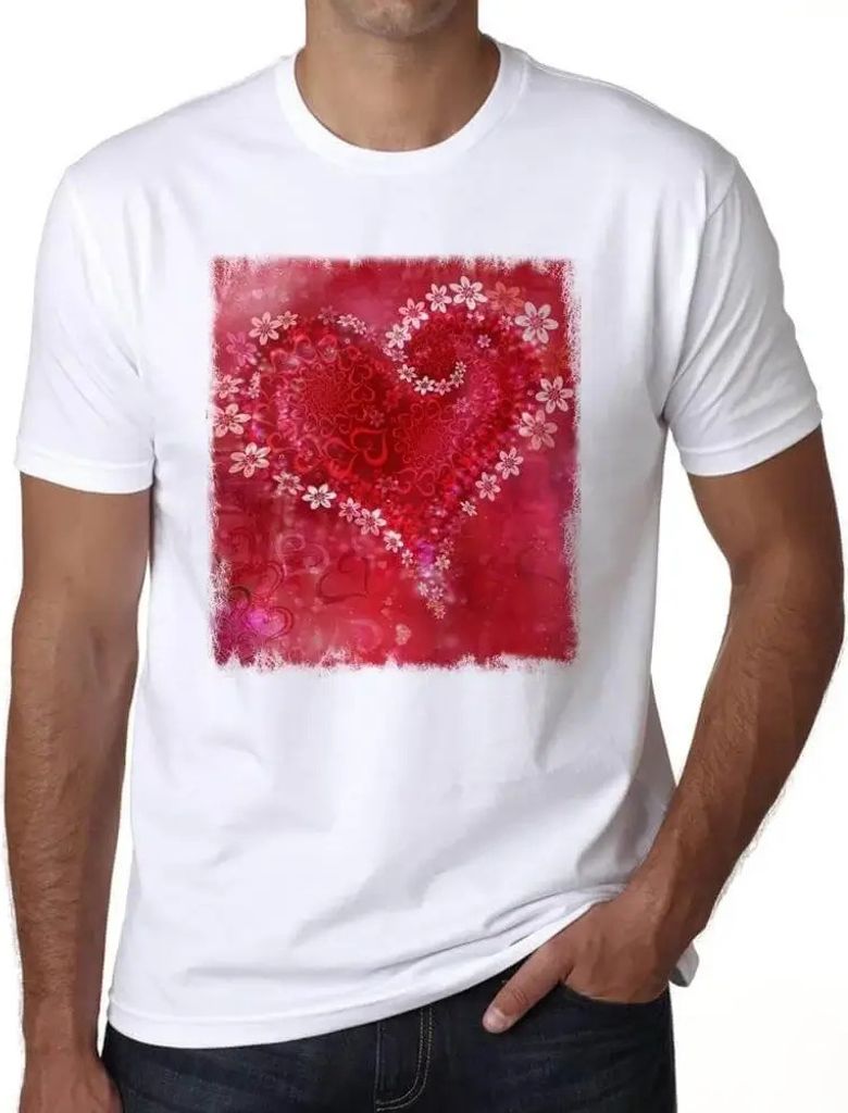 Herren Grafik T-Shirt Blumen zum Valentinstag – Valentines Day Flowers – Öko-Verantwortlich Vintage Jahrgang Kurzarm Lustige Druck Geburtstag ...