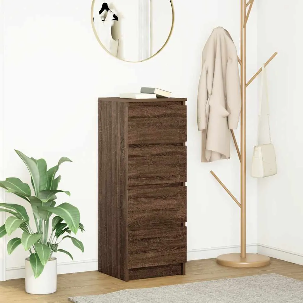 Mobile Contenitore Moderno Effetto Rovere 37.5 cm - Design Slim Hommie