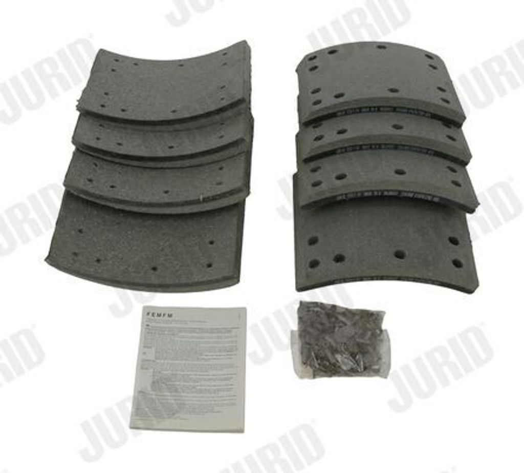 JURID Bremsbacken Bremsbackensatz 1903601232 Hinten 18,6mm Schachtel 9,228kg
