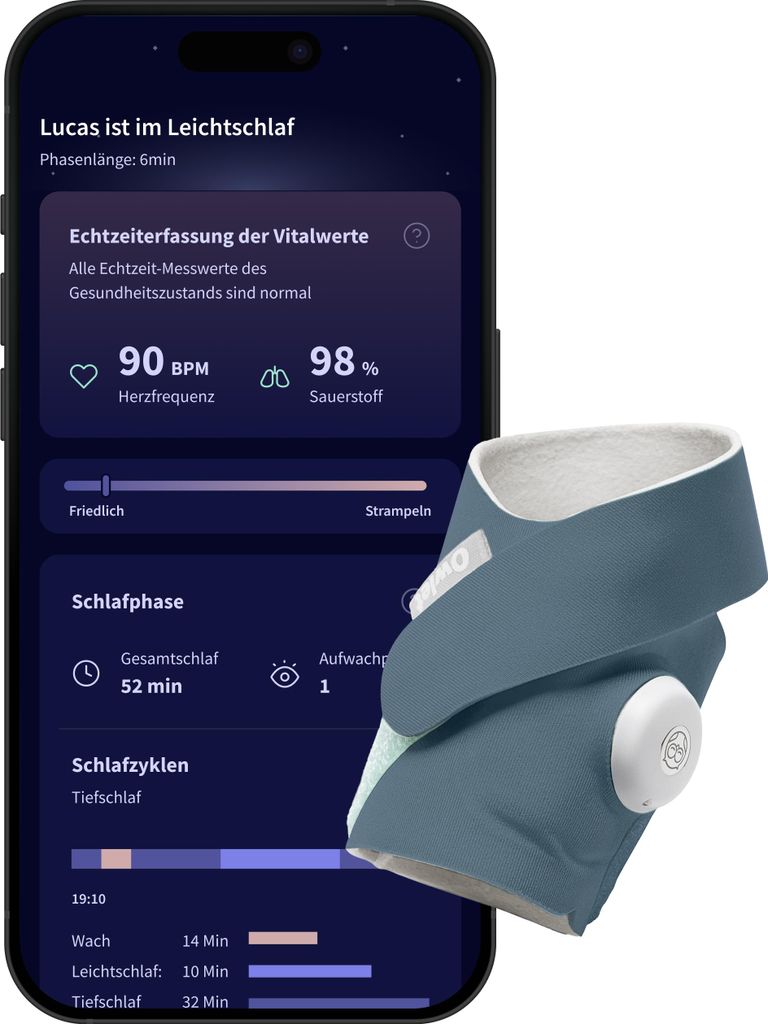 Owlet Dream Sock - Medizinisch es Pulsoximeter für Babys Produktbild 